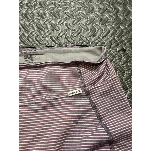 Patagonia Capilene 2 Lightweight Base Layer Pants and Shirt Pink Stripe Womens L - Picture 5 of 13